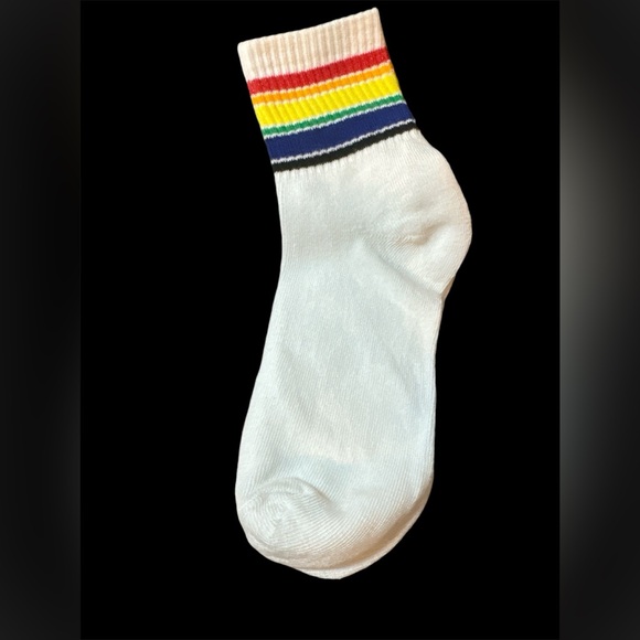 Colorful Striped Ankle Socks NEW (3 Pair) - Picture 2 of 8